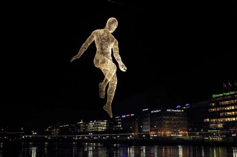 FLYING, FLOATING SCULPTURES BY CEDRIC LE BORGNE